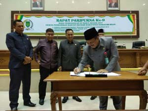 DPRD Inhil Gelar Rapat Paripurna Penyampaian Pidato Pengantar Bupati Tentang RAPBD